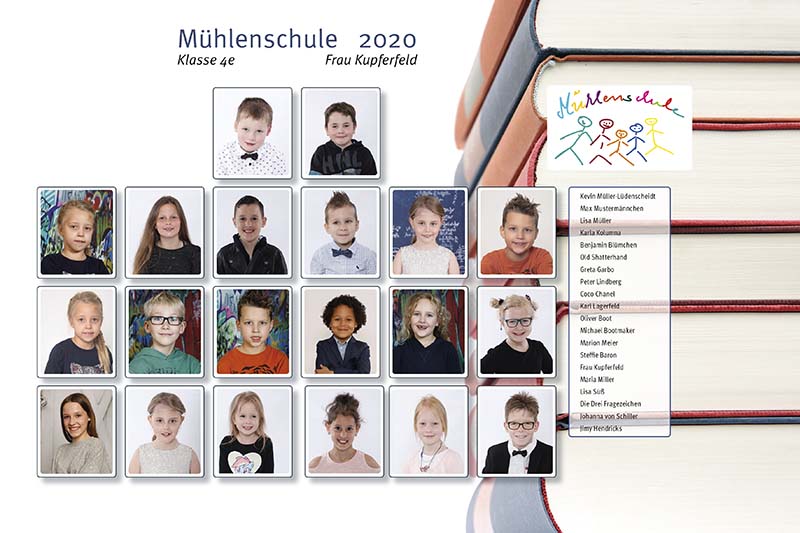 Schulfotograf Corona, Schulfotografie Covid 19 Schulfotografie Pandemie Korona Idee Konzept Lösung Fotos Corona Collage Gruppenfotos